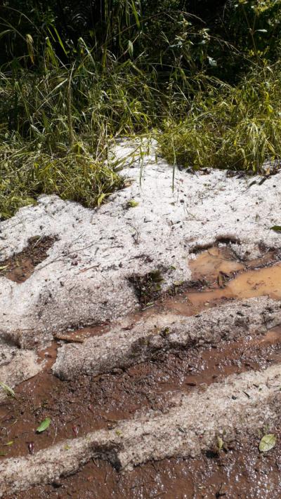 Vendavais e granizo castigam região da Cantuquiriguaçu
